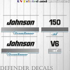 Johnson 150 Hp V6 Ocean Runner 1993-1998 Outboard Decals Sticker Set