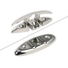 4 Pack 316 Stainless Steel Marine Boat Dock Folding Cleat 6 Inch Flip-up Cleat