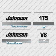 Johnson 175 Hp V6 Ocean Runner 1995-1998 Outboard Decals Sticker Set