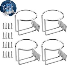 4x Portable Boat Cup Holder Stainless Steel Boat Accessories Marine With Screws